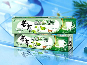 五谷王苦荞黄酮护齿牙膏包装设计