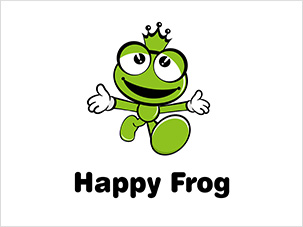 快乐蛙happy frog logo设计