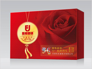 天津五福西点食品公司节日糕点包装设计