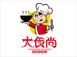 北京大食尚快餐连锁店标志设计案例欣赏