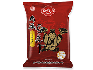 四川国砫豆制食品公司众喜坊南溪豆腐干休闲食品包装设计