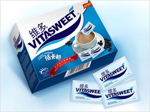 北京维多食品公司维多低卡糖包装设计
