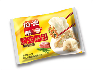 河北怡德食品公司怡德膳水饺包装袋设计