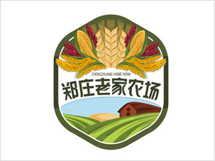 郑庄老家农场标志设计案例图片