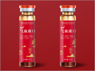 先声药业气血康口服液包装设计