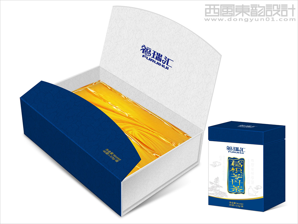 内蒙古福瑞药业系列保健茶包装设计之葛枳灵丹茶礼盒包装设计