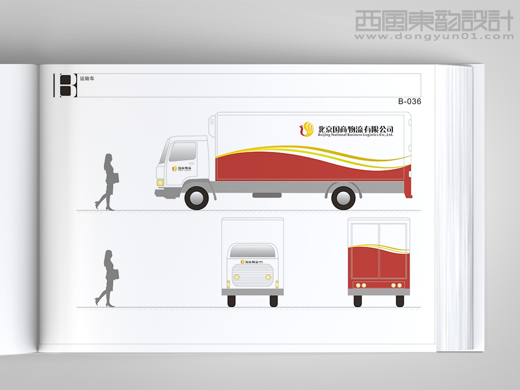 北京国商物流有限公司vi设计之运输车体设计