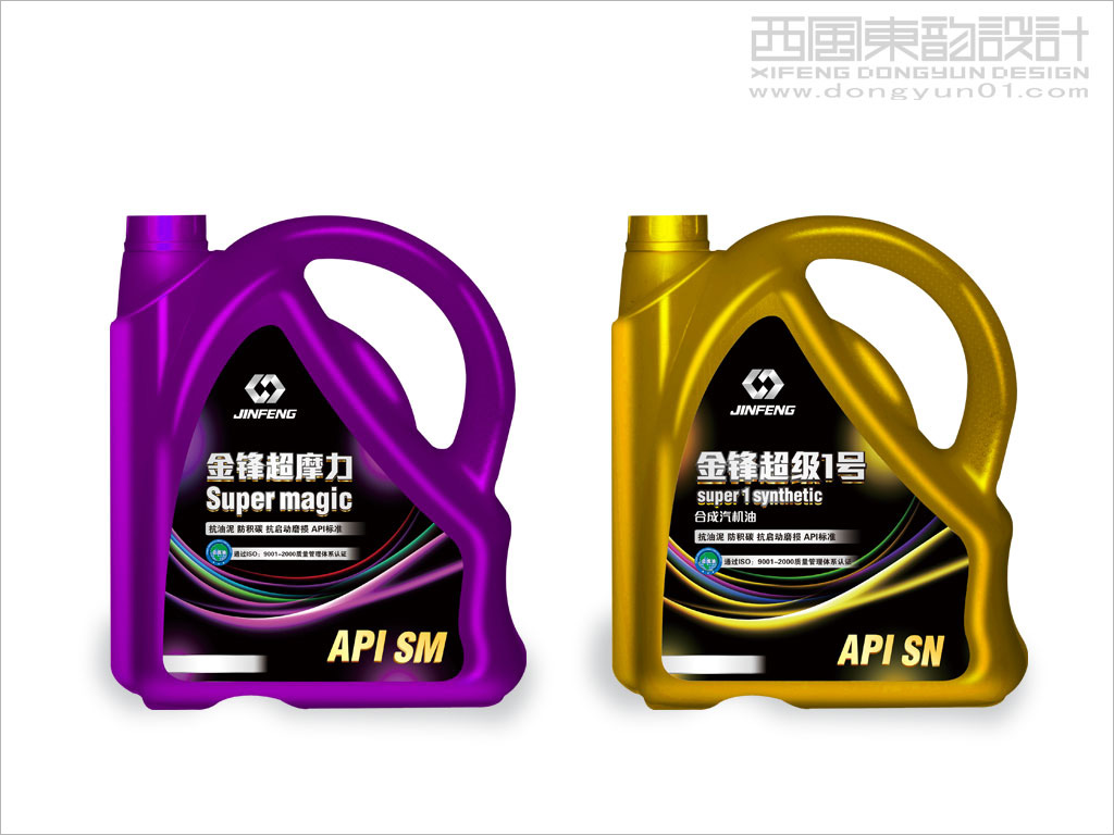 大庆金锋润滑油脂有限责任公司系列产品包装设计之金锋超魔力润滑油包装设计