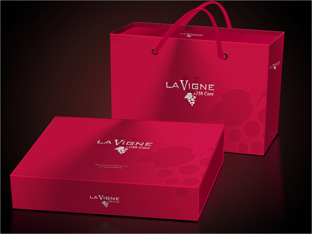 德国LAVIGNE化妆品礼盒包装设计和手提袋设计