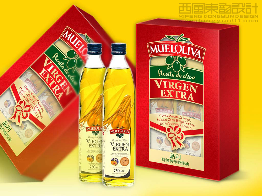 品利特级初榨橄榄油礼盒包装设计