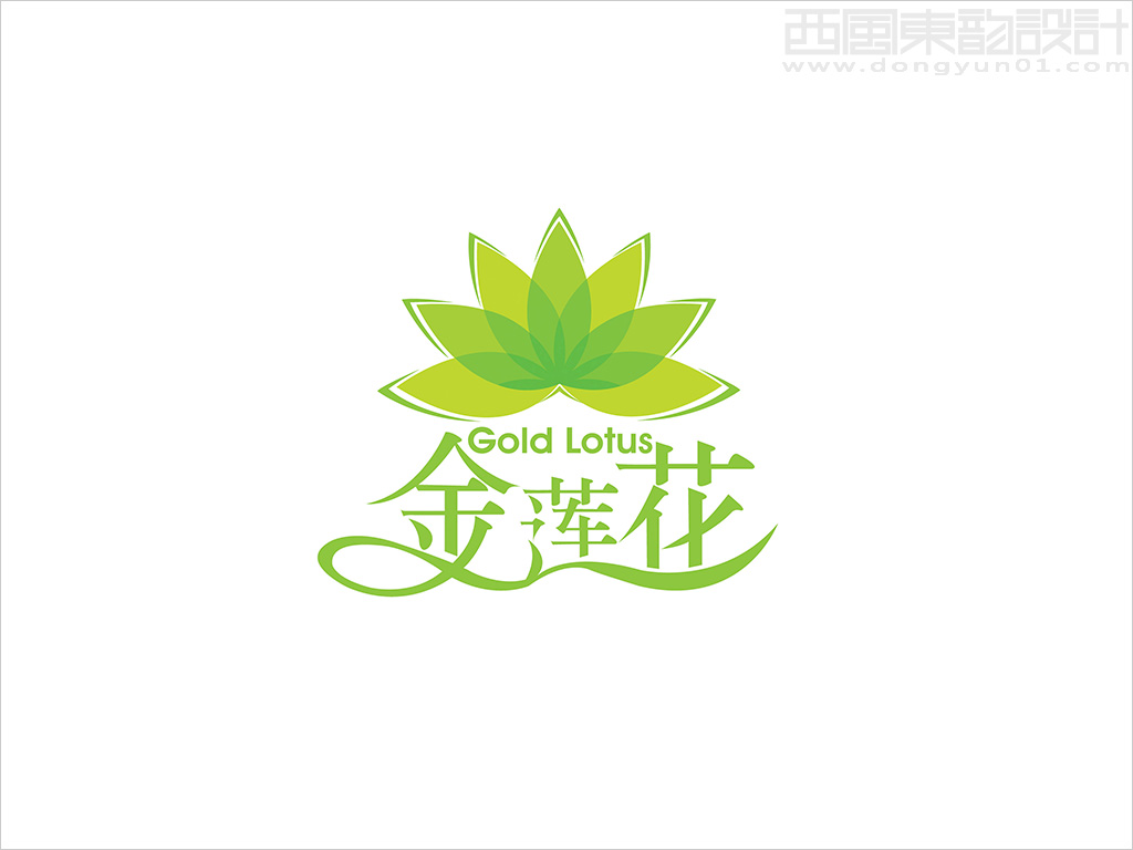 北京金莲花素食餐厅标志设计