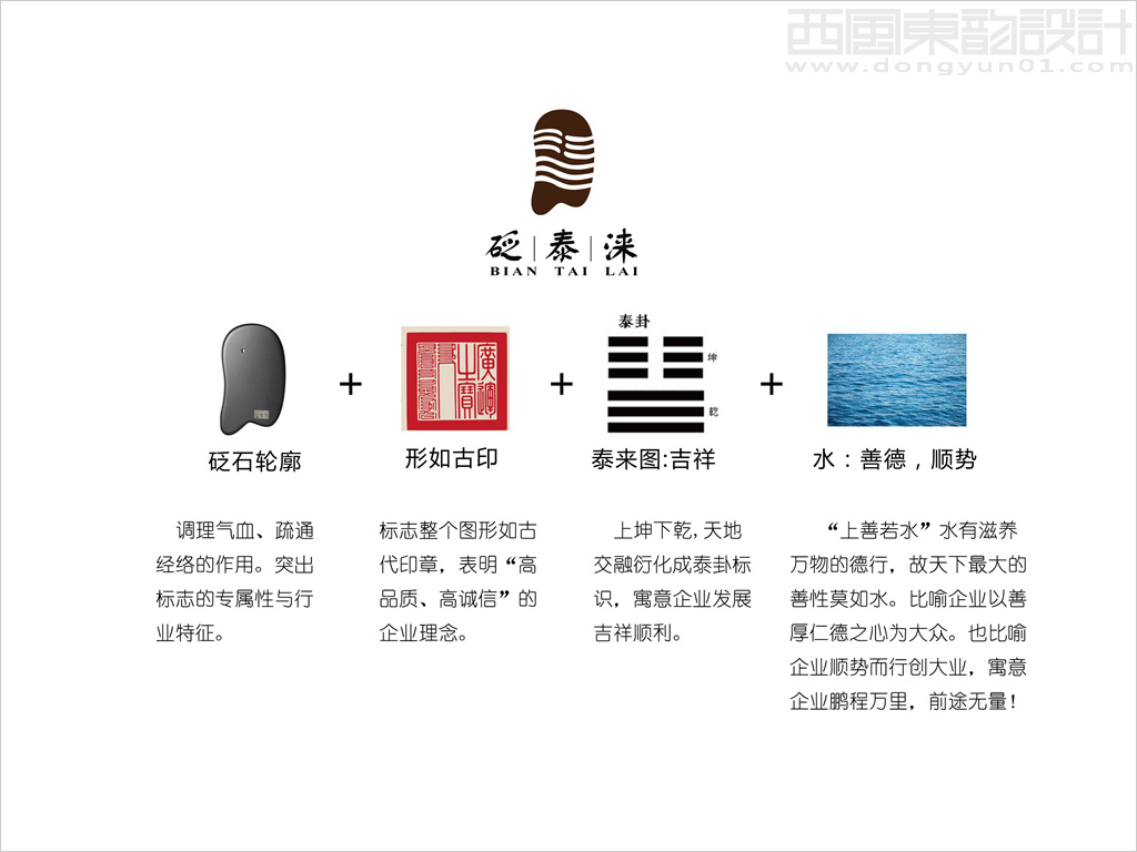北京砭泰涞健康科技公司标志设计创意说明