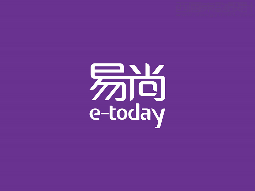 北京易尚电子科技公司logo设计反白效果