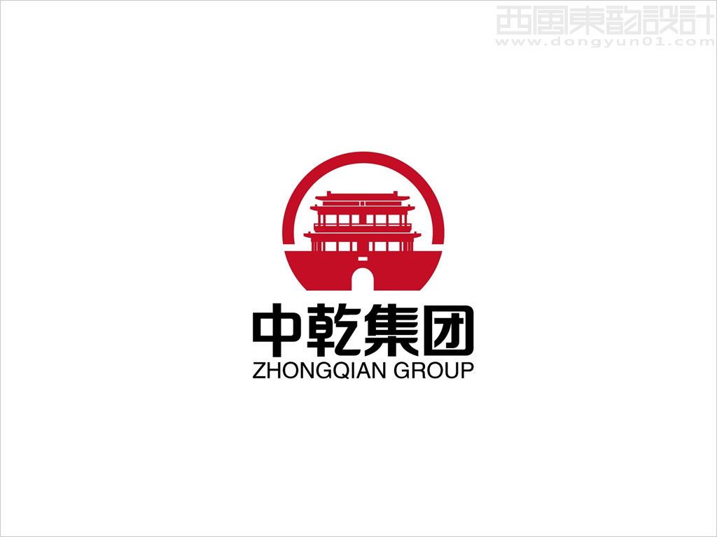 北京中乾建筑工程集团公司logo设计 