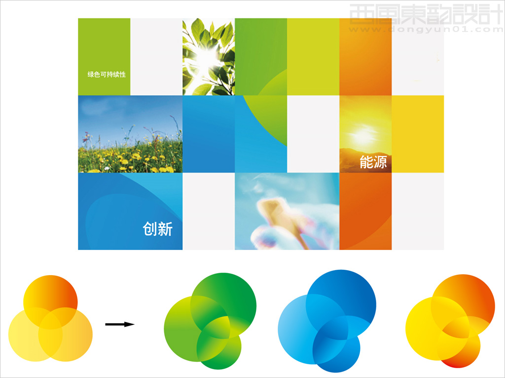 中天同圆太阳能高科技公司logo设计辅助图形设计