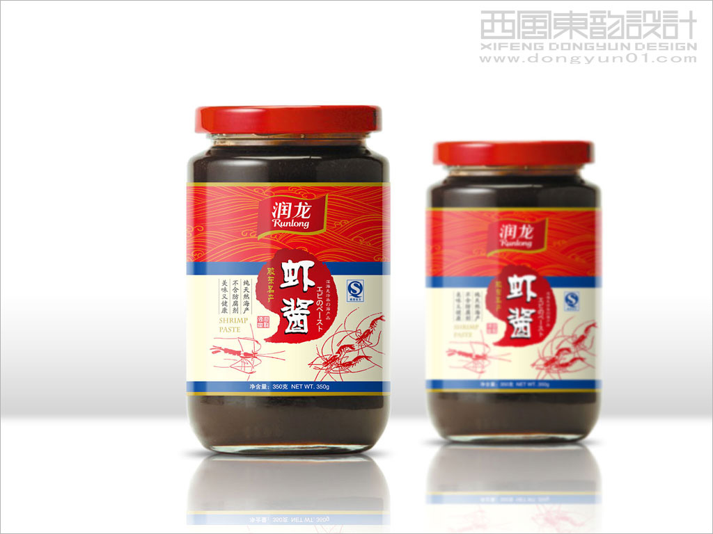 润龙食品公司虾酱包装设计