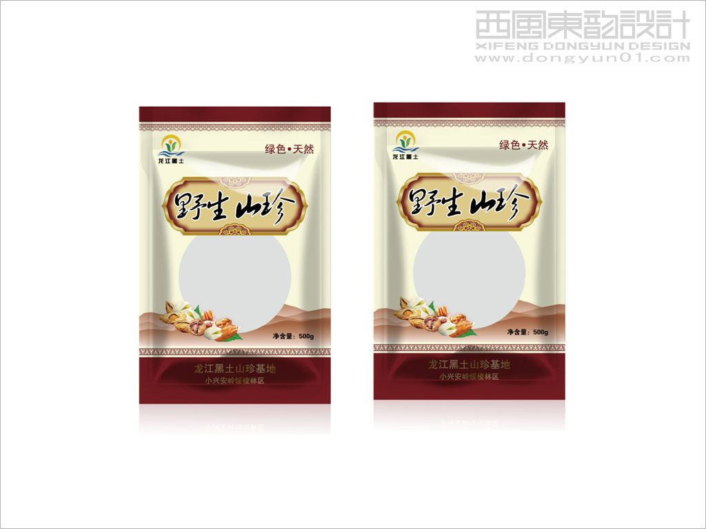 黑龙江龙江黑土食品有限公司野生山珍包装设计