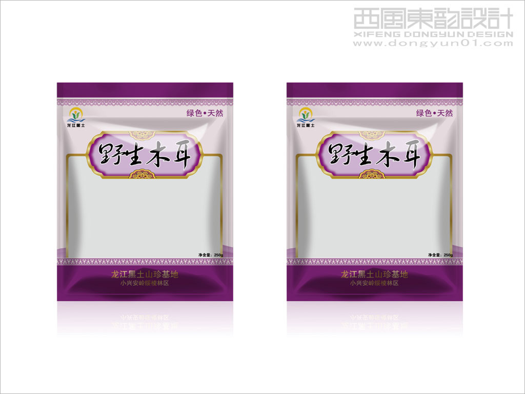 黑龙江龙江黑土食品有限公司野生木耳包装设计