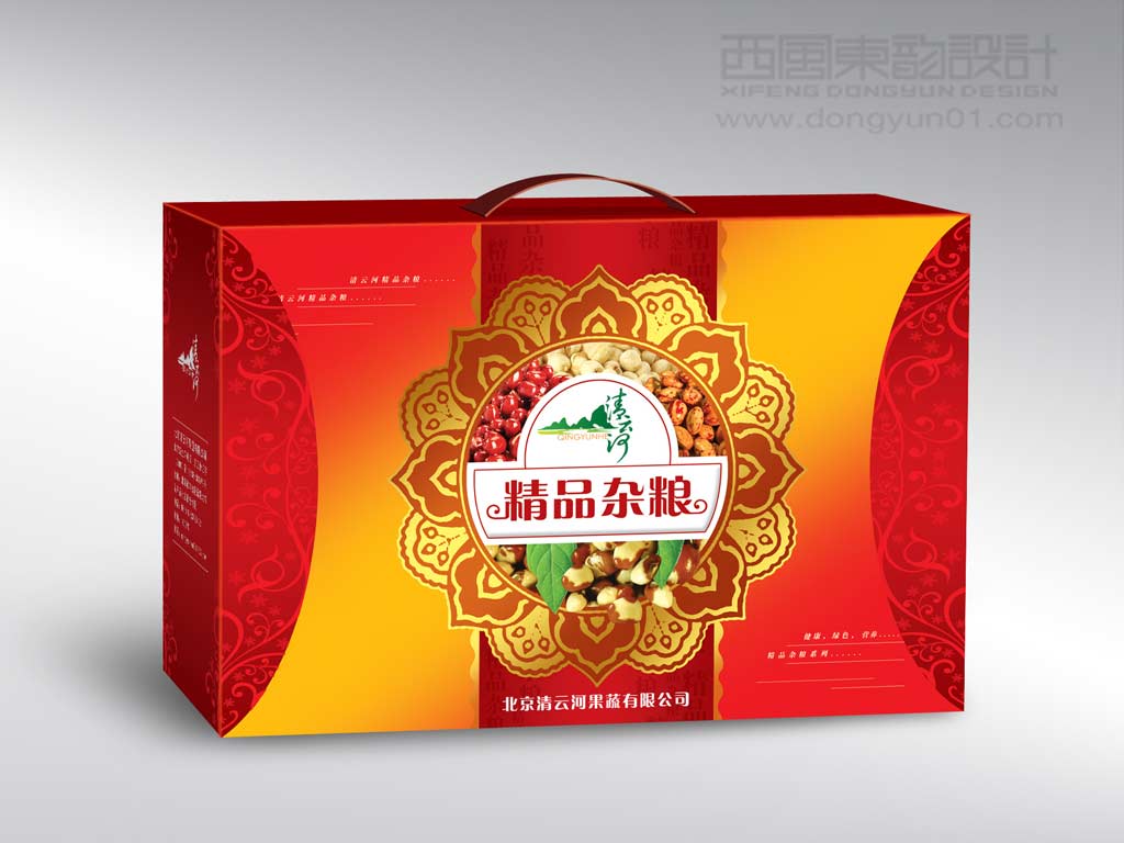 北京清云河果蔬公司精品杂粮包装设计