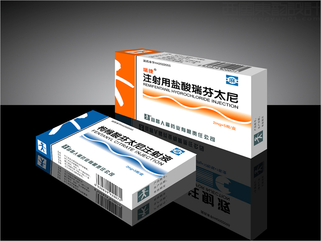 人福医药集团股份公司系列麻醉制剂药品包装设计