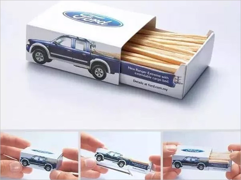 日本火柴纸盒包装设计——火柴盒与汽车造型的完美结合！