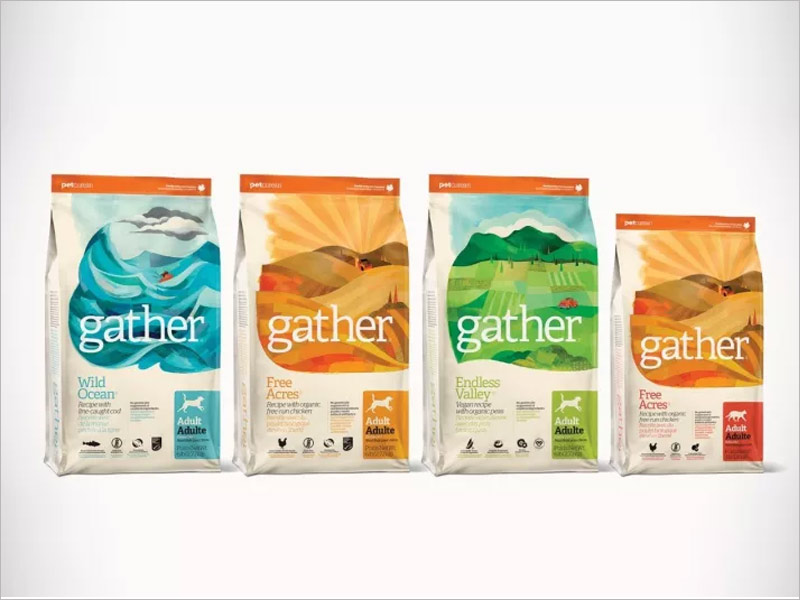 gather 宠物食品包装设计图片欣赏