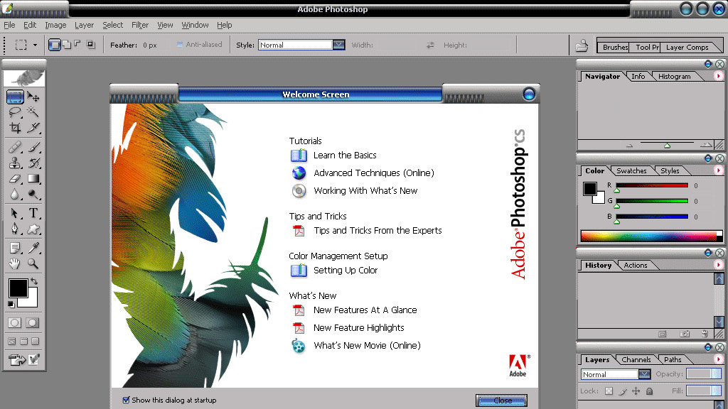 Adobe Photoshop软件界面