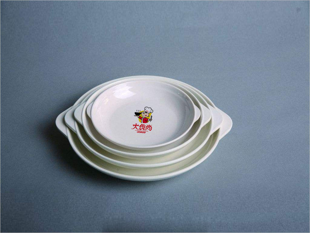 北京大食尚快餐连锁店标志设计之餐盘设计