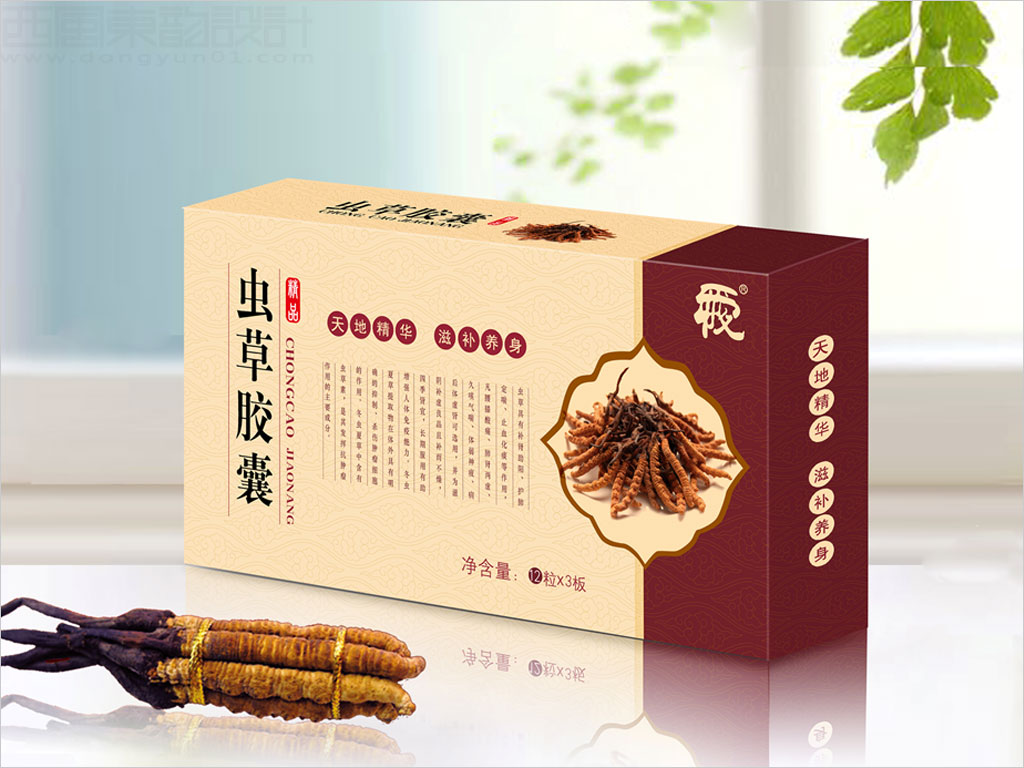 中国医学科学院药用植物研究所虫草胶囊包装设计