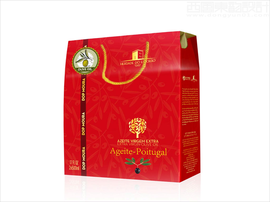 天津绿子食品有限公司进口橄榄油礼盒包装设计