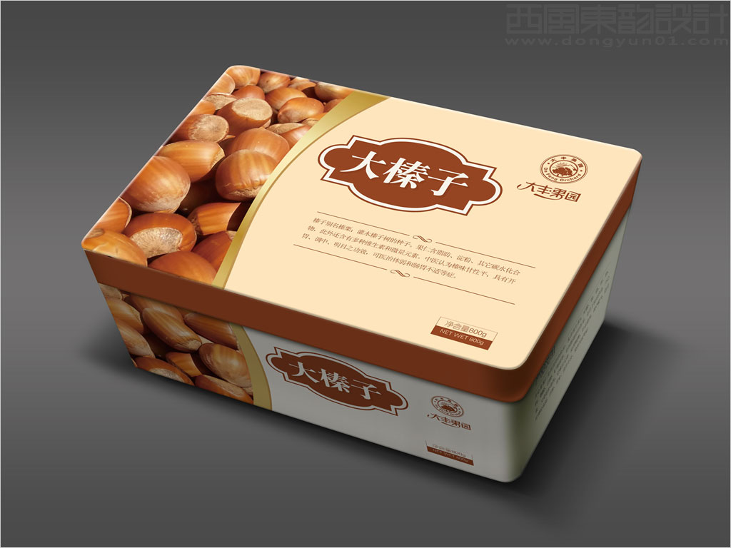 北京鹏力达食品有限公司大丰果园大榛子干果包装设计