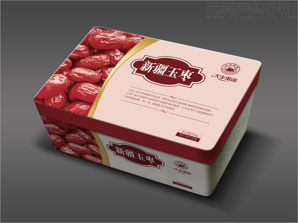 北京鹏力达食品有限公司大丰果园新疆玉枣包装设计