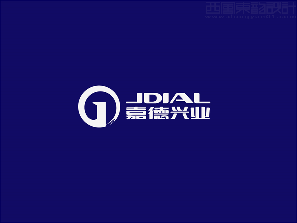 北京嘉德兴业科技有限公司logo设计反白效果图