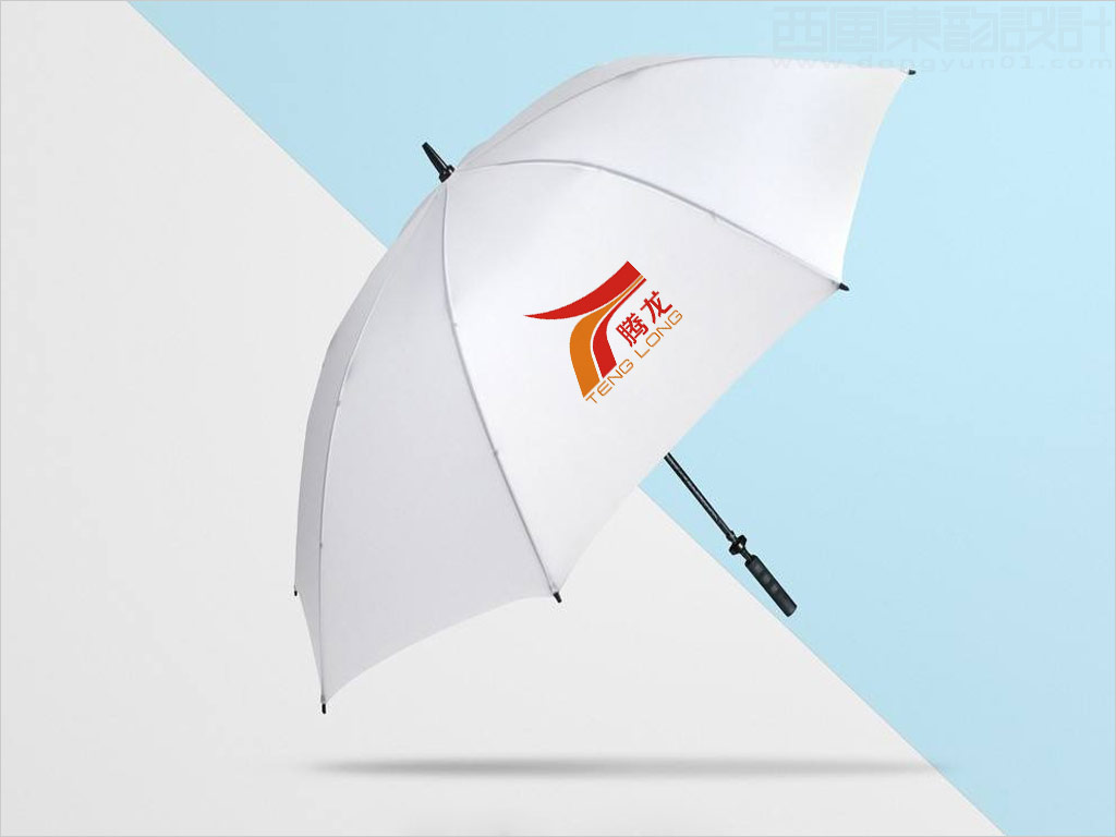 陕西腾龙煤电集团有限责任公司logo设计之雨伞应用效果