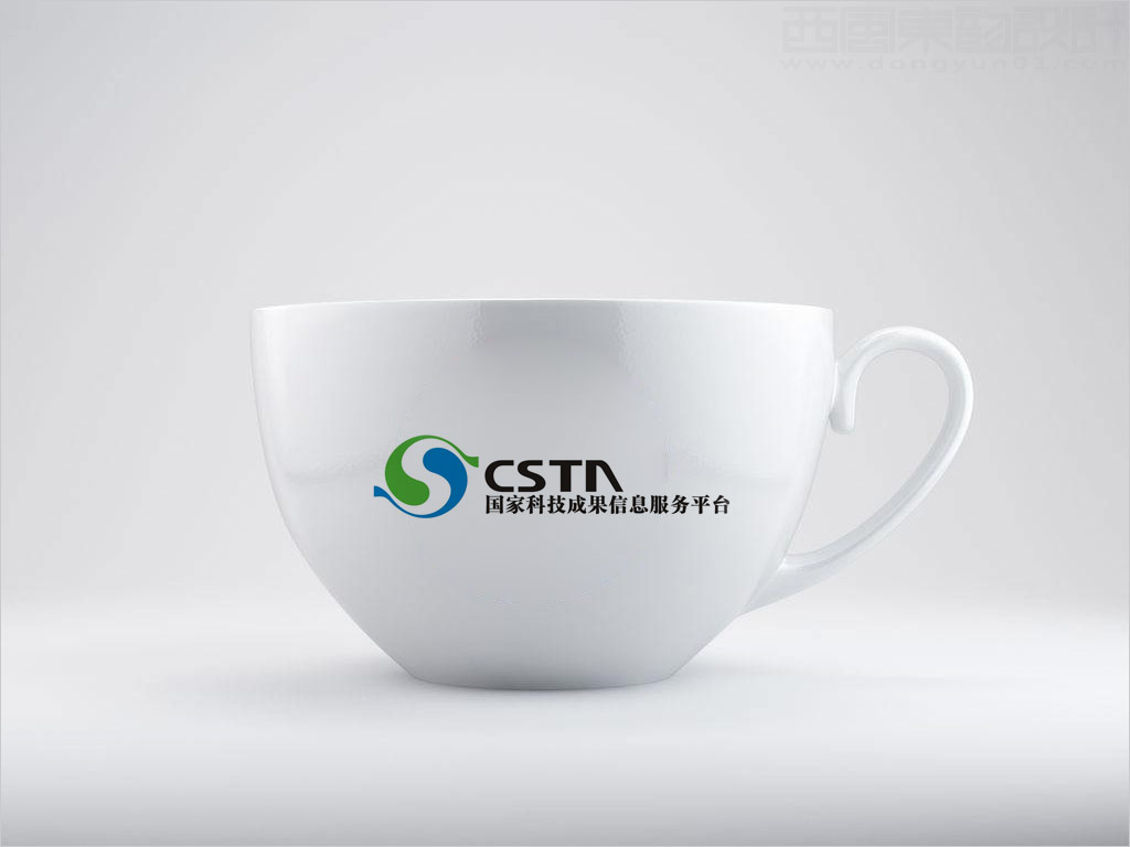 国家科技成果信息服务平台标志设计应用效果之茶杯设计