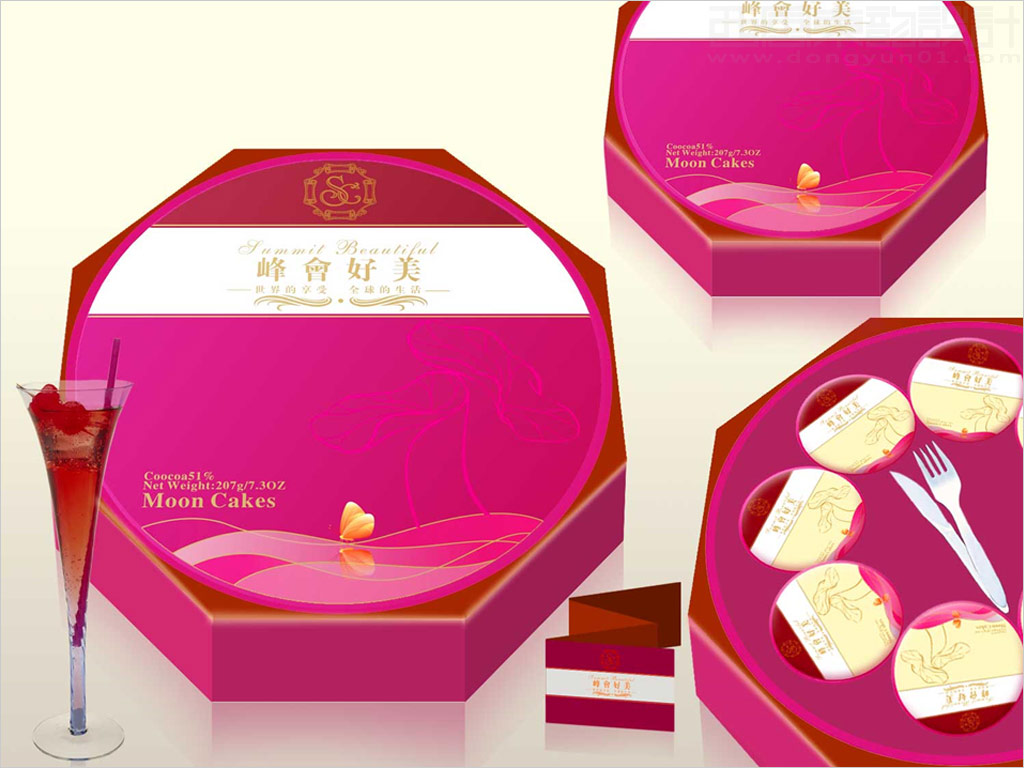 荣尊堡峰会俱乐部峰会·好美月饼礼盒包装设计