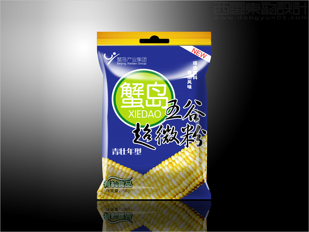 北京蟹岛种植养殖公司五谷超微粉包装设计之青壮年型
