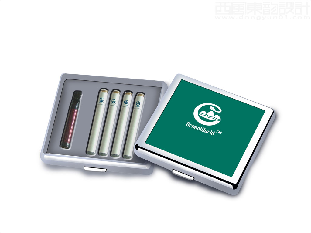 北京格林世界科技发展有限公司系列电子烟包装设计之不锈钢金属包装盒版