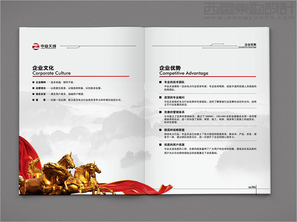 中业天成（北京）电力工程有限公司画册设计之企业文化内页设计