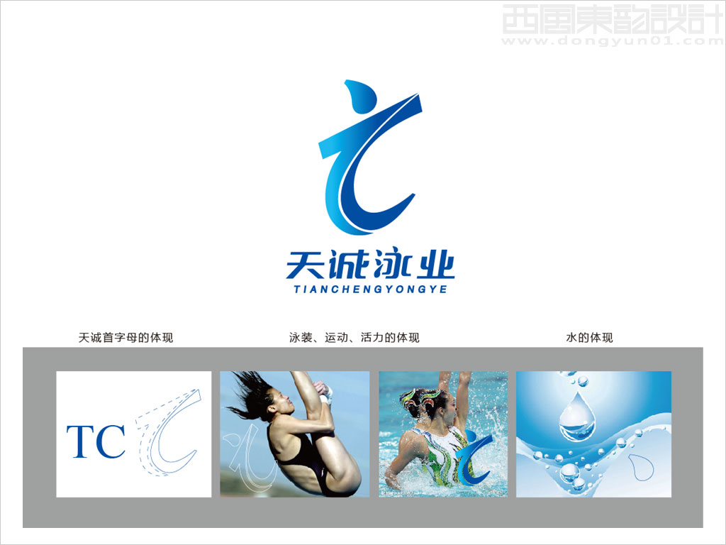 兴城天诚泳业服务有限公司标志设计创意释义