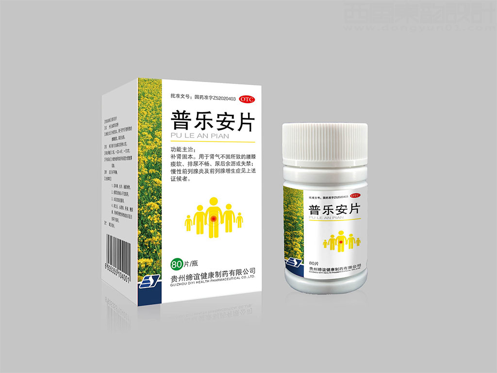 贵州省三特药业集团有限公司普乐安片OTC药品包装设计图片