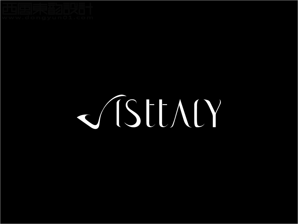 北京欢乐行贸易有限公司VISTTALY女鞋品牌logo设计反白图