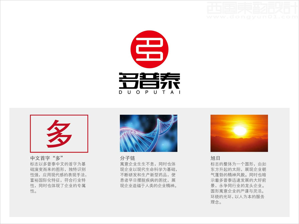 重庆多普泰制药股份有限公司标志设计创意说明释义图