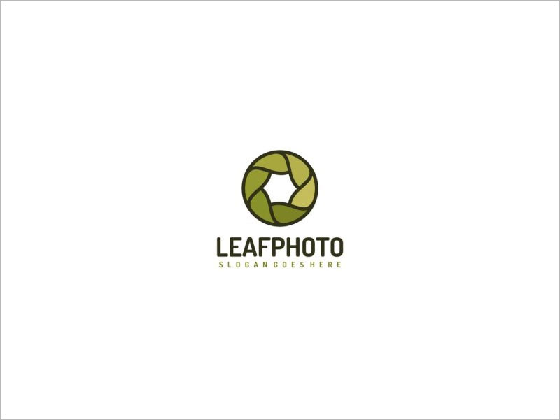 LEAFPHOTO SLOGANGOESHERE LOGO设计