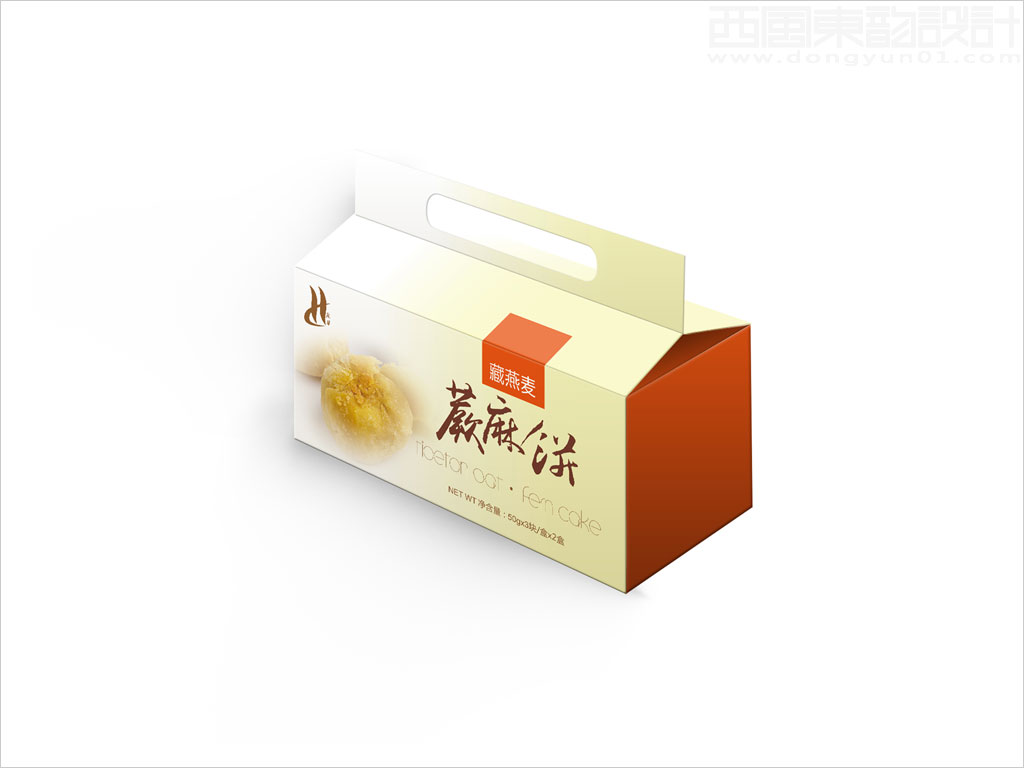 甘肃省陇华食品厂藏燕麦蕨麻饼糕点礼品盒食品包装设计图片