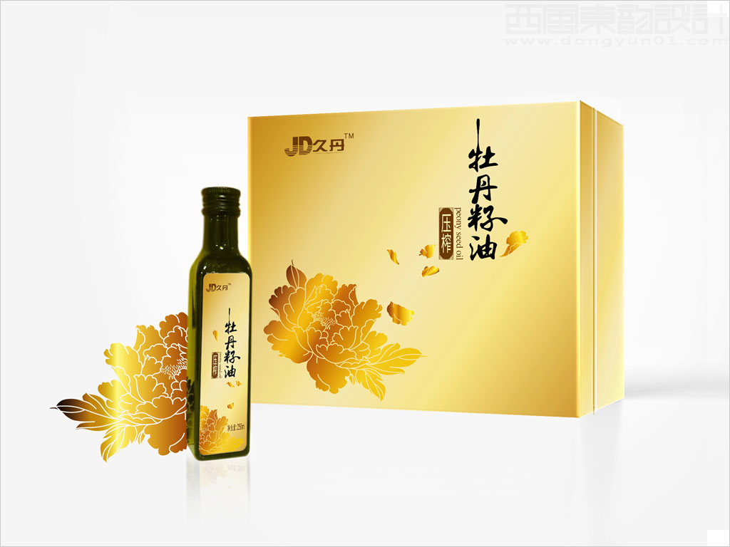 甘肃绿盟牡丹产业科技发展有限公司牡丹籽油礼品盒包装设计图片