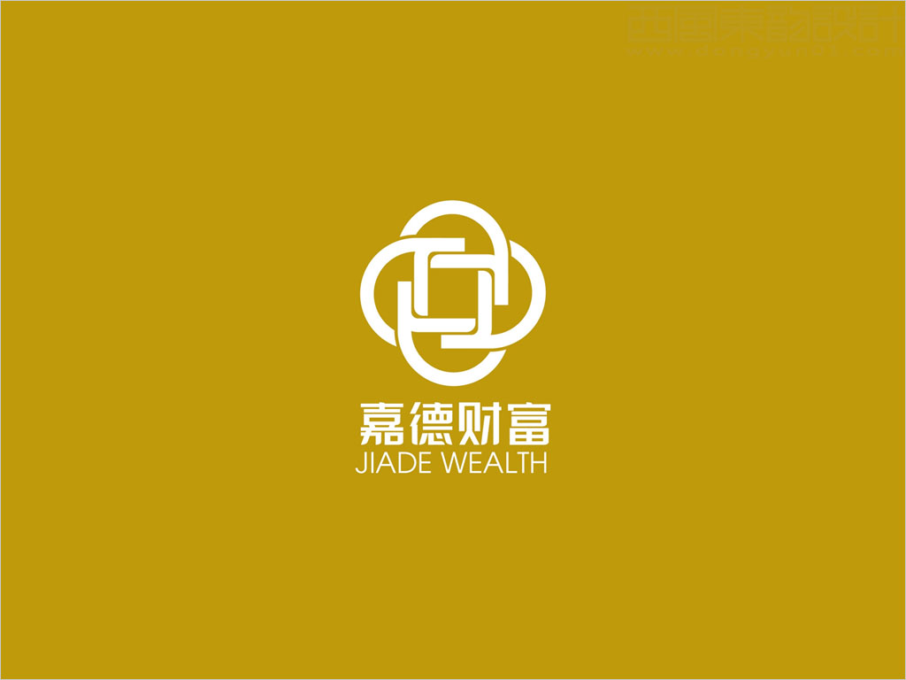 嘉德财富（北京）投资管理有限公司标志设计反白效果图