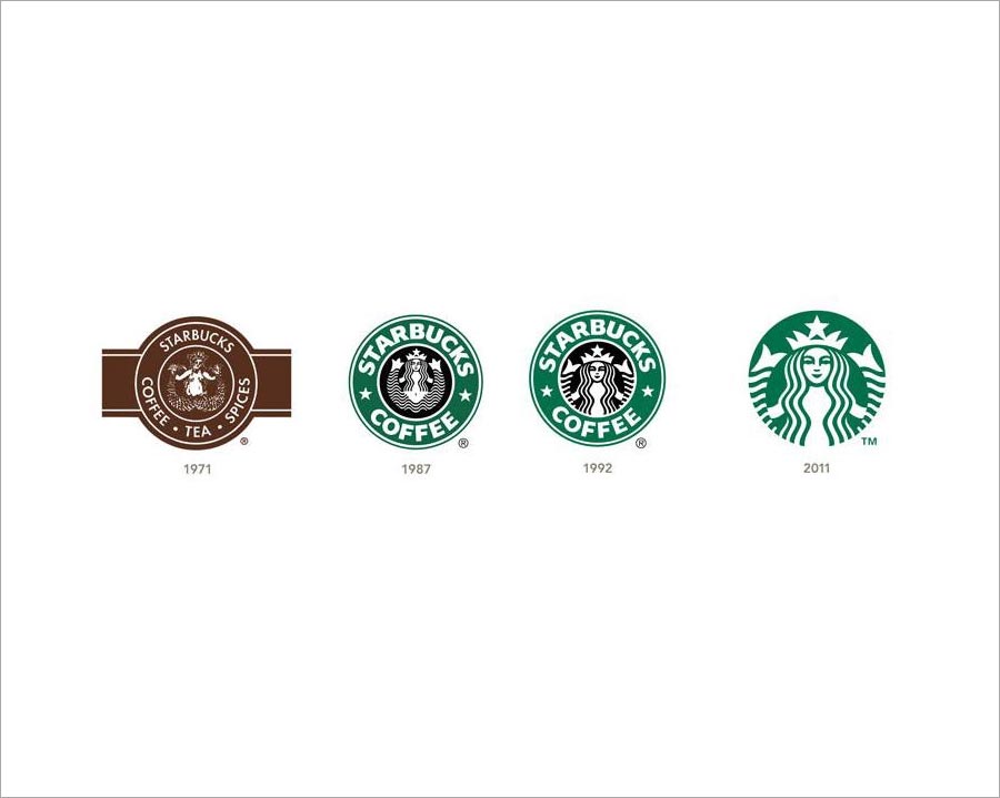  Starbucks星巴克重新优化标志设计