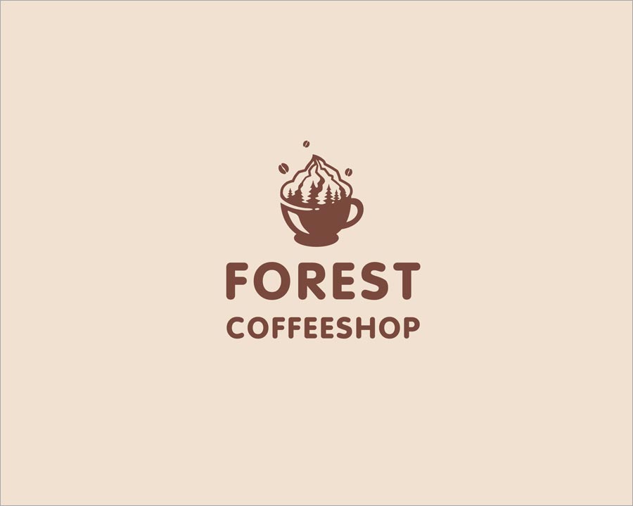 Forest 咖啡店商标设计