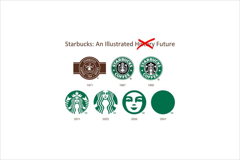 Starbucks log被恶搞